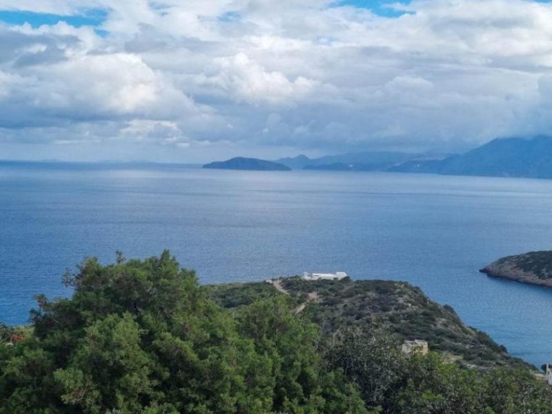 Vathi Kreta, Vathi: Großes Grundstück am Meer auf einem Hügel in prestigeträchtiger Lage zu verkaufen Grundstück kaufen